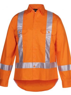 Hi Vis-D+N L/S 150G Ttmc-W Tape Shirt