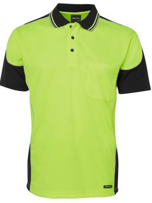 Hi Vis Contrast Piping Polo