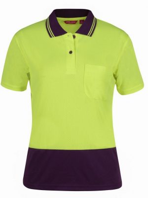 Ladies Hv S/S Jacquard Polo