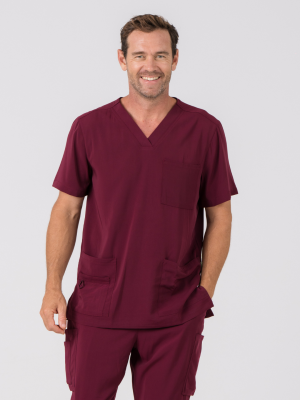Mens Avery Scrub V-Neck Top