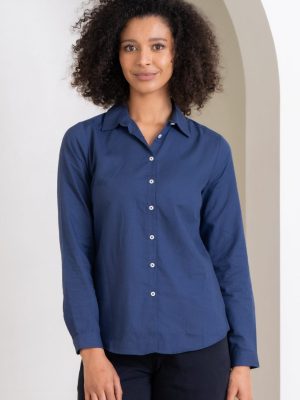 Ladies Memphis Shirt in Mineral Blue