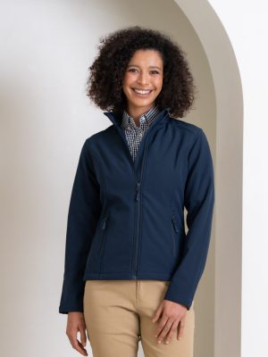 Ladies Olympus Soft Shell Jacket in Navy