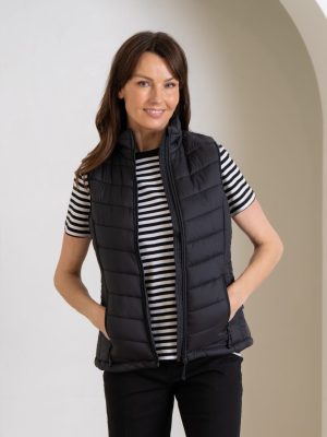 SNOWY LADY VESTS In Black