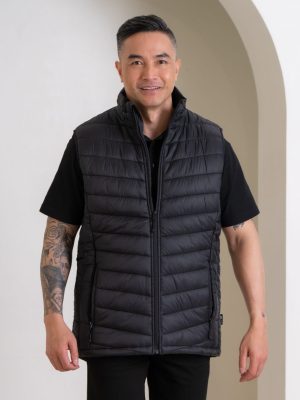 SNOWY MENS VESTS in Black