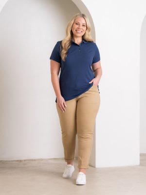 LADIES BOSTON CHINO in Stone