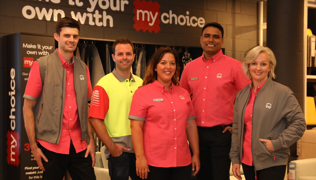 Total Image Group's comprehensive employee uniform program demonstration for My choice