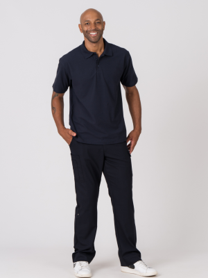 crew polo and comfort waist cargo pant