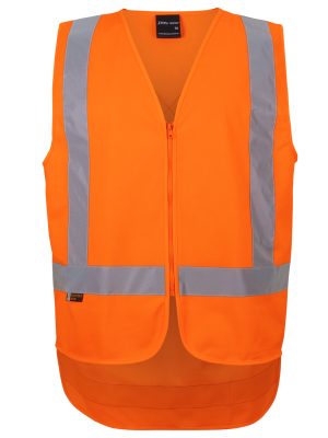 JB'S NSW/QLD RAIL (D+N) ZIP X-BACK SAFETY VEST
