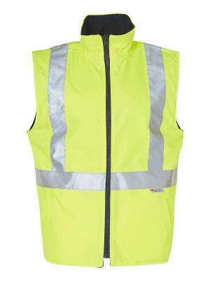 HI-VIS REVERSIBLE SAFETY VEST WITH 3M TAPES