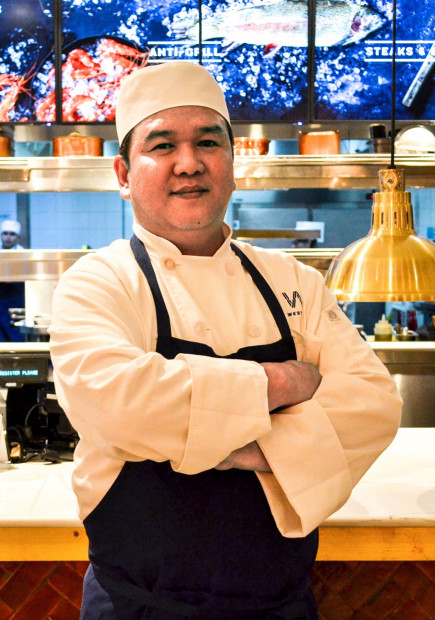 Hospitality uniform with apron