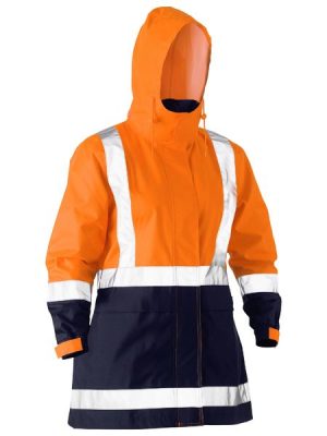 Women's Taped Hi Vis Recycled Rain Shell Jacket