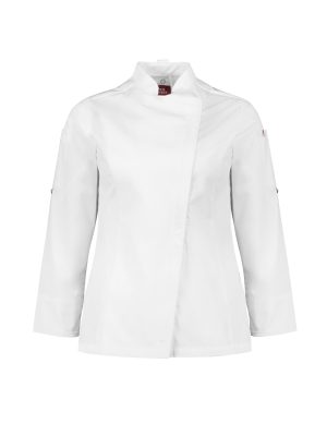 Women's Alfresco Long Sleeve Chef Jacket- White