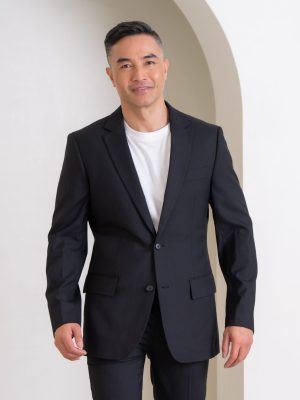 Mens Renew City Fit Jacket - Pencil Black