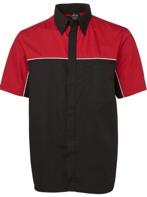 podium moto shirt red/blac/white