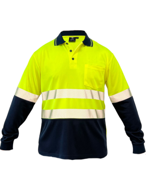 Unisex D/N Hi Vis Long Sleeve Polo