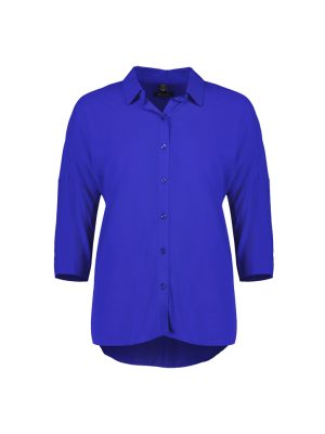 Cobalt Black Womens Dahlia 3/4 Sleeve Blouse Front