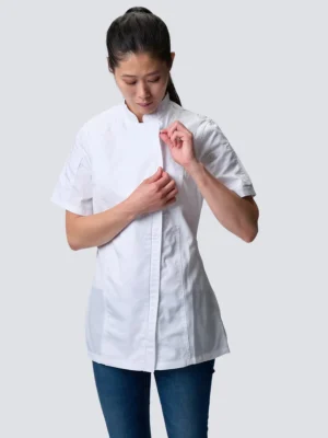 BCWSZ006 white chefworks springfield women's chef jacket