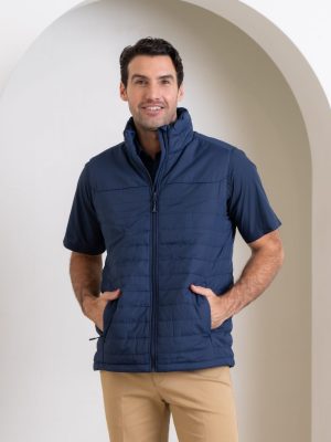 Arches Men's Padded Vest in Navy