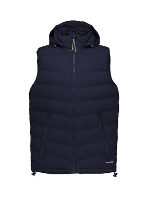 ZV245 Unisex Streetworx Hooded Puffer Vest - Navy Front ghost image