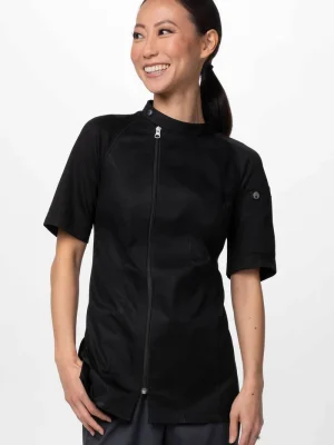 Chef Works Varkala Women's Chef Jacket (CBZ03W) in black