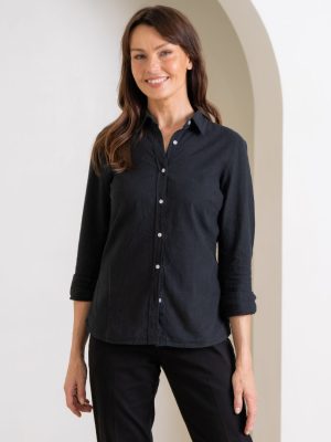 Ladies Floyd Long sleeve in Black