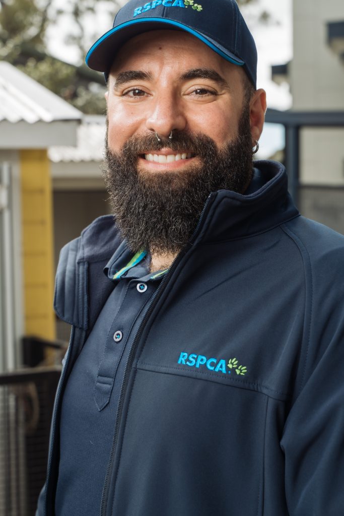 close up shot of RSPCA uniform - mens polo and softshell jacket