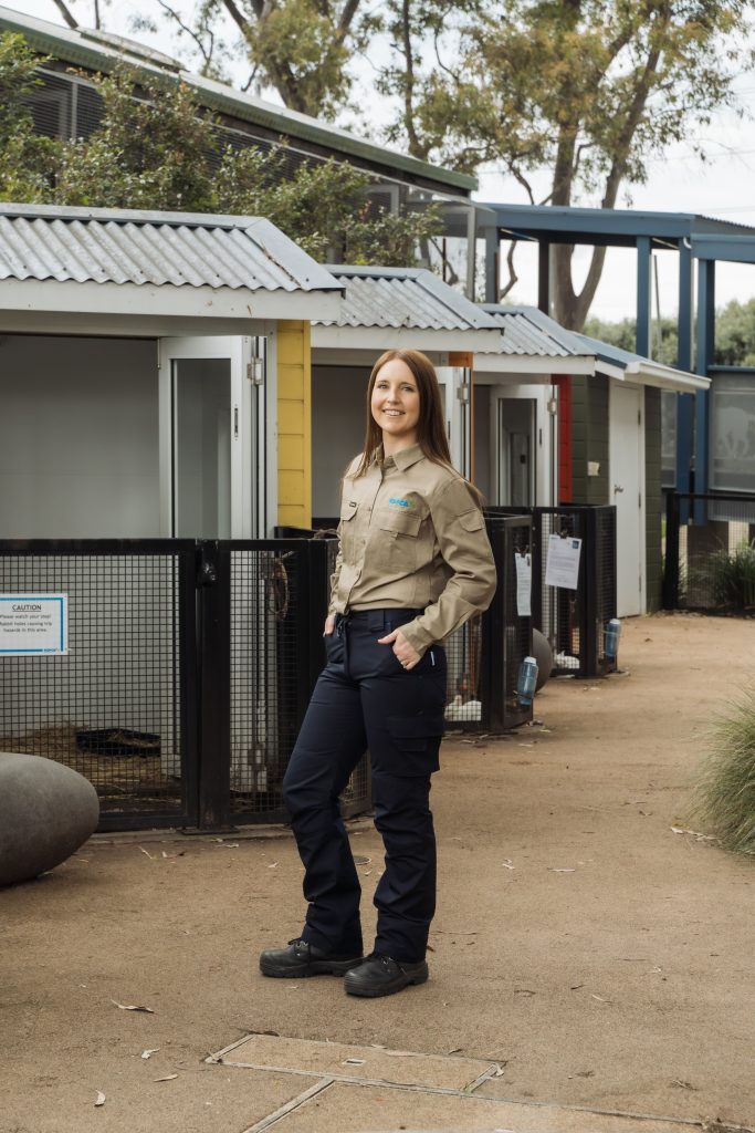 RSPCA shot of womens workwear