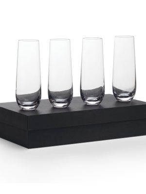 Stemless Champagne Flutes