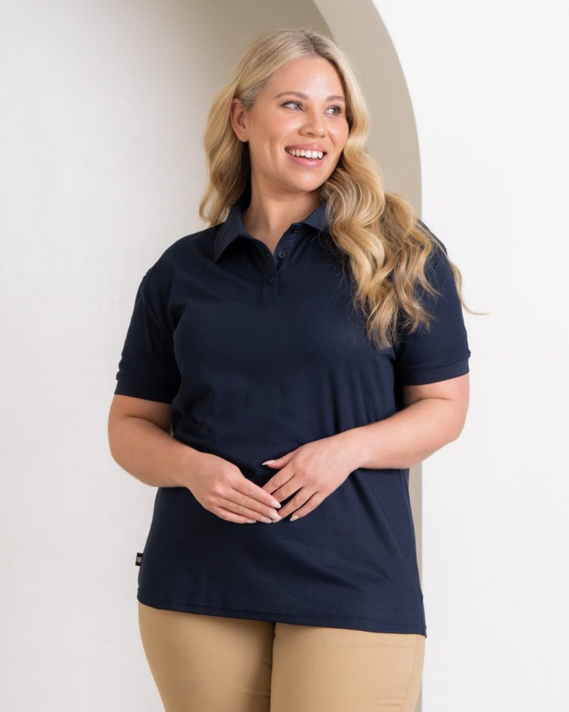 women's navy signature polo